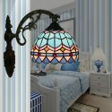 8 Inch Mediterranean Stained Glass Mediterranean Style Wall Light