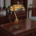 European Stained Glass Table Lamp