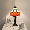 6 Inch Height: 12 Inch Mediterranean Stained Glass Table Lamp