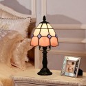 6 Inch Height: 12 Inch Mediterranean Stained Glass Table Lamp