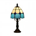 6 Inch Height: 12 Inch Mediterranean Stained Glass Table Lamp