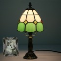 6 Inch Height: 12 Inch Mediterranean Stained Glass Table Lamp