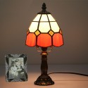 6 Inch Height: 12 Inch Mediterranean Stained Glass Table Lamp