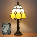 6 Inch Height: 12 Inch Mediterranean Stained Glass Table Lamp