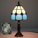 6 Inch Height: 12 Inch Mediterranean Stained Glass Table Lamp