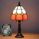 6 Inch Height: 12 Inch Mediterranean Stained Glass Table Lamp