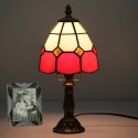 6 Inch Height: 12 Inch Mediterranean Stained Glass Table Lamp