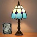 6 Inch Height: 12 Inch Mediterranean Stained Glass Table Lamp