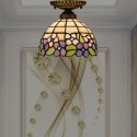 8 Inch European Stained Glass Flush Mount