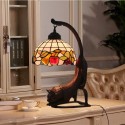 8 Inch European Stained Glass Table Lamp