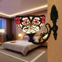 8 Inch European Stained Glass Wall Light