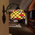 8 Inch European Stained Glass Wall Light