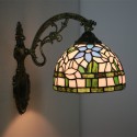 8 Inch European Stained Glass Wall Light