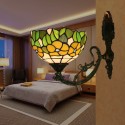 8 Inch European Stained Glass Wall Light