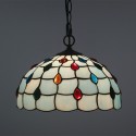 12 Inch European Stained Glass Pendant Light