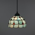 12 Inch European Stained Glass Pendant Light