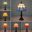 8 Inch American Stained Glass Table Lamp