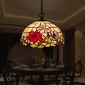 12 Inch European Stained Glass Pendant Light