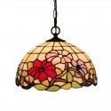 12 Inch European Stained Glass Pendant Light