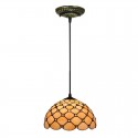 12 Inch European Stained Glass Pendant Light