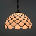 12 Inch European Stained Glass Pendant Light