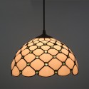 12 Inch European Stained Glass Pendant Light