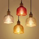 1 Light Modern/Contemporary Multi Colours Glass Pendant Light