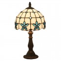 8 Inch European Stained Glass Table Lamp