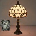 8 Inch European Stained Glass Table Lamp