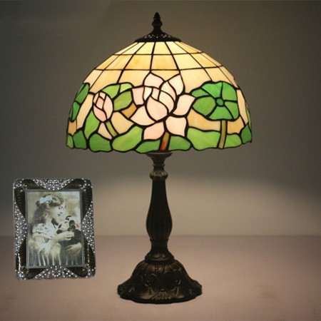 12 Inch European Stained Glass Table Lamp