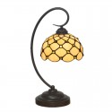 8 Inch Simple Stained Glass Table Lamp