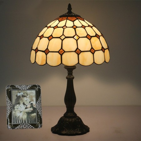 12 Inch European Stained Glass Table Lamp