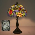 12 Inch European Stained Glass Dragonfly Style Table Lamp