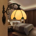 8 Inch American Simple Stained Glass Wall Light