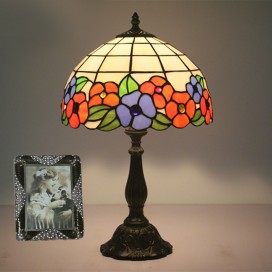 12 Inch European Stained Glass Table Lamp