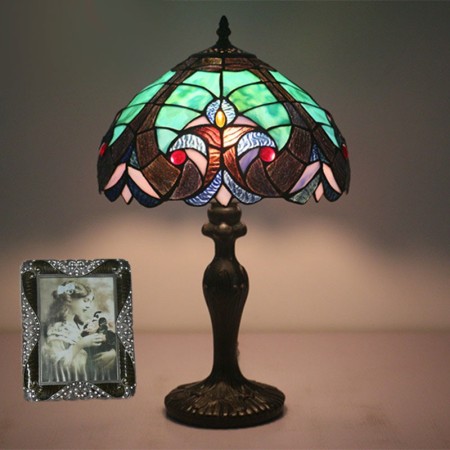 12 Inch American Stained Glass Table Lamp