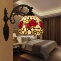 8 Inch European Stained Glass Wall Light