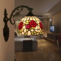 8 Inch European Stained Glass Wall Light