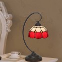 8 Inch Mediterranean Stained Glass Table Lamp