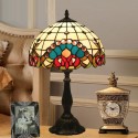 12 Inch European Stained Glass Baroque Style Table Lamp