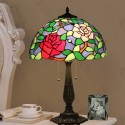 16 Inch Rural Stained Glass Dragonfly Style Table Lamp