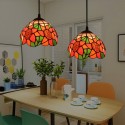 7 Inch European Stained Glass Pendant Light