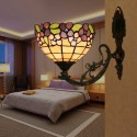 8 Inch European Stained Glass Wall Light