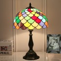 12 Inch European Stained Glass Table Lamp