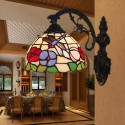 8 Inch European Stained Glass Wall Light