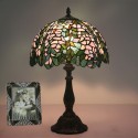 12 Inch European Stained Glass Wisteria Style Table Lamp