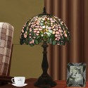 12 Inch European Stained Glass Wisteria Style Table Lamp