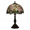 12 Inch European Stained Glass Wisteria Style Table Lamp