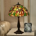 16 Inch European Stained Glass Hummingbird Style Table Lamp