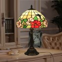 12 Inch European Stained Glass Butterfly Style Table Lamp